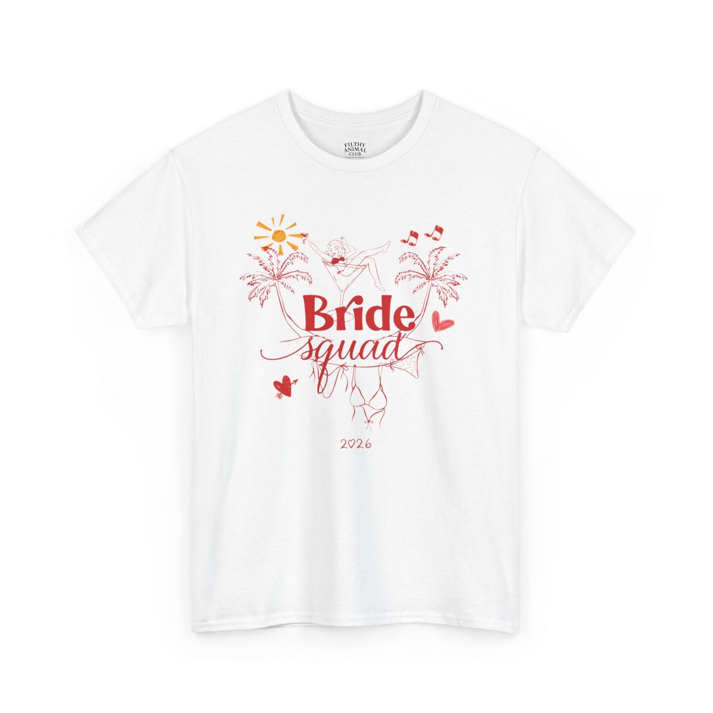 Bride Squad Floral Tee — Bachelorette Party T‑Shirt 2026