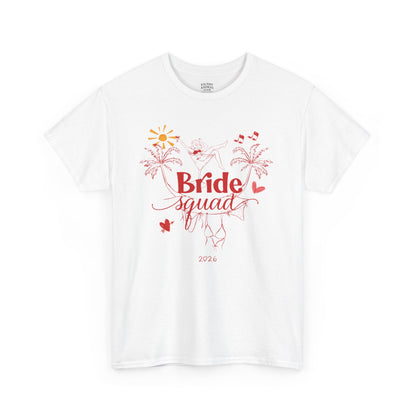 Bride Squad Floral Tee — Bachelorette Party T‑Shirt 2026