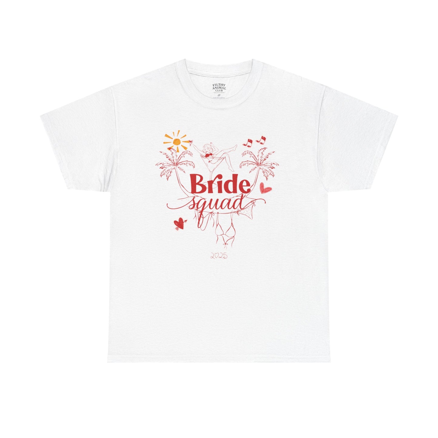 Bride Squad T-Shirt — Floral Bachelorette Party Tee 2025