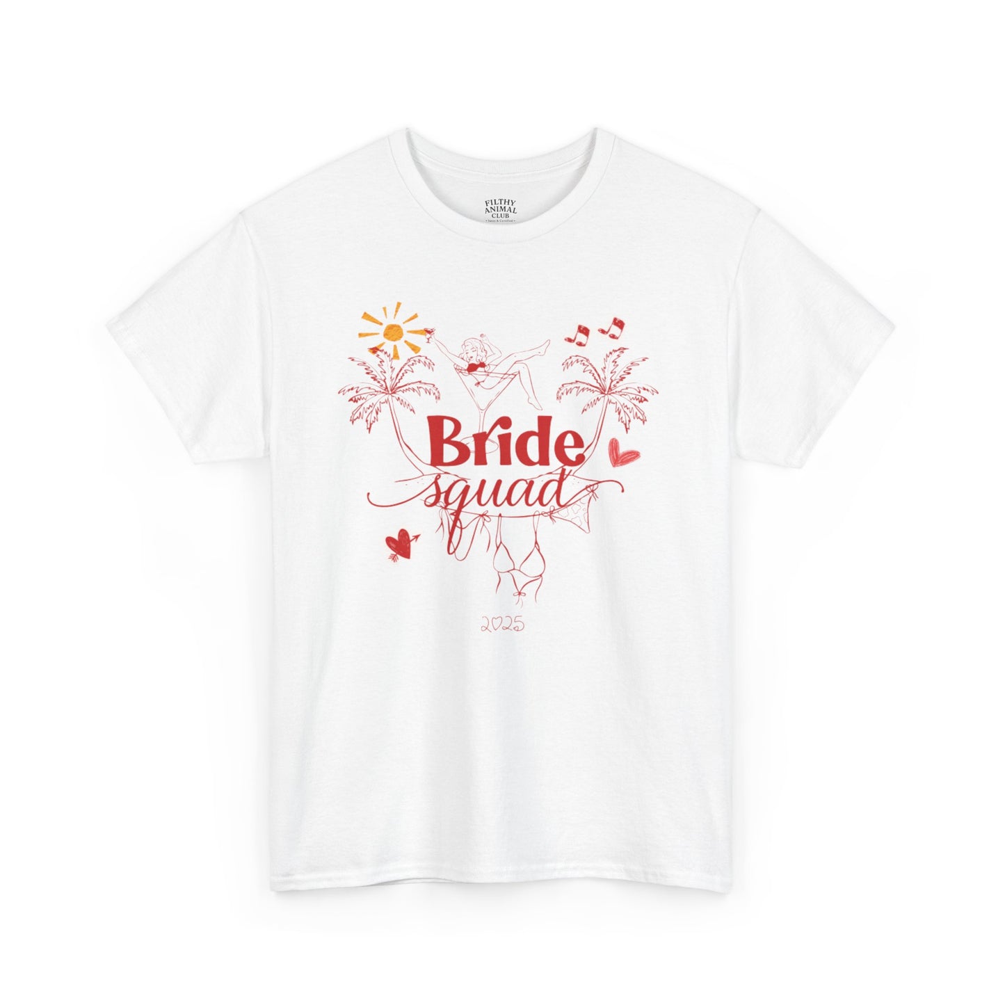 Bride Squad T-Shirt — Floral Bachelorette Party Tee 2025
