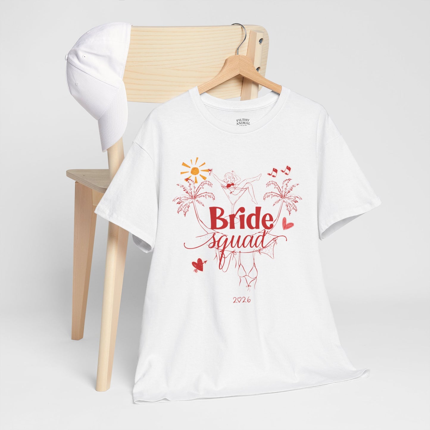 Bride Squad Floral Tee — Bachelorette Party T‑Shirt 2026